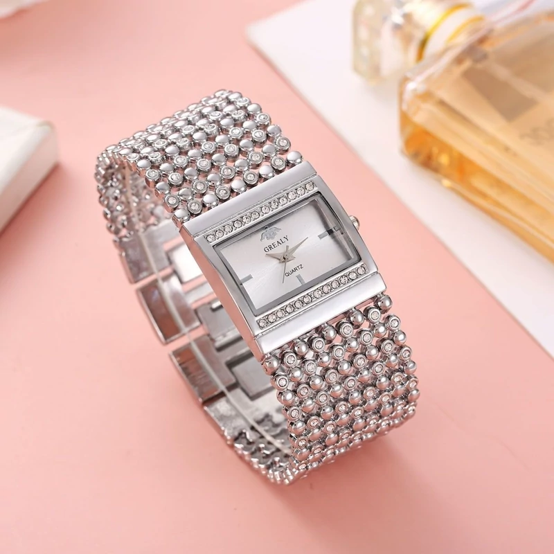 ساعت مچی زنانه REALY jewellery تیفانی مکعبی مجلسی خاص طرح تیفانی