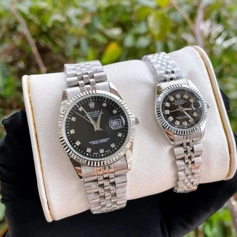 ساعت مردانه و زنانه رولکس Rolex دیت جاست نقره ای