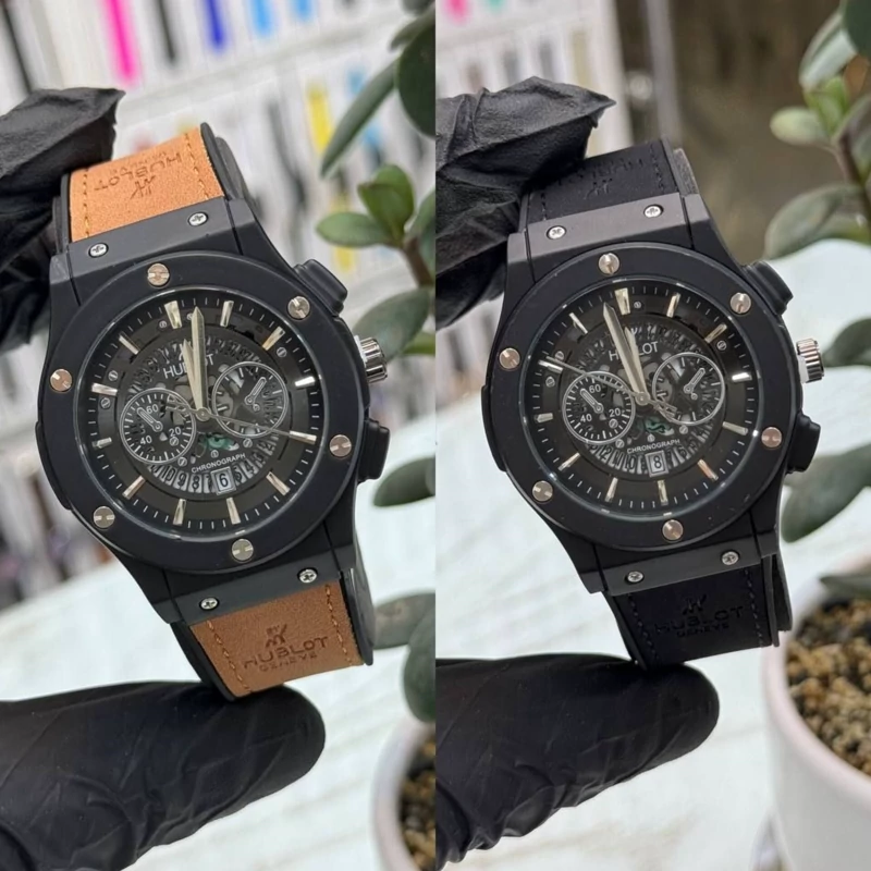 ساعت مچی مردانه هابلوت hublot طرح 3 موتوره
