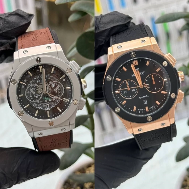 ساعت مچی مردانه هابلوت hublot طرح 3 موتوره
