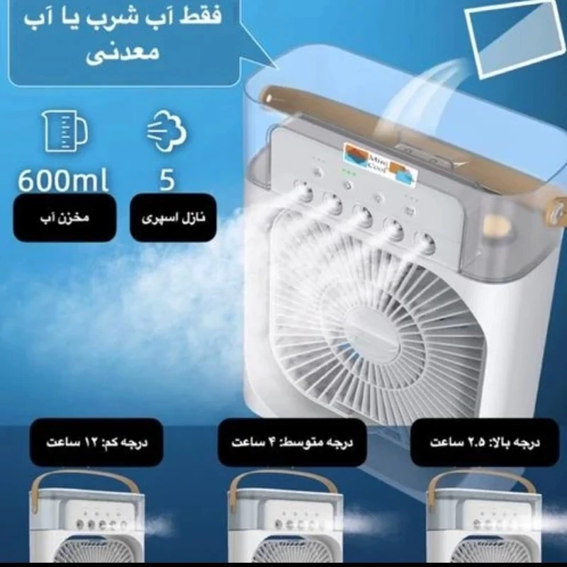 پنکه مه پاش کولر رومیزی بخور دار مینی کولر پنکه رومیزی بخور دار کولر مه پاش کولر بخوردار
