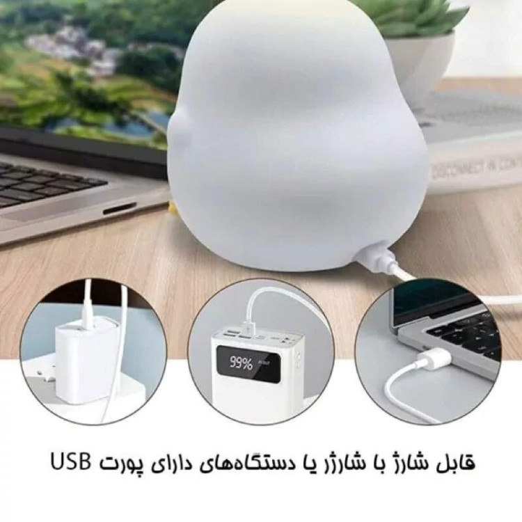 چراغ خواب سیلیکونی جوجه نشسته (اورجینال با ضمانت بازگشت)