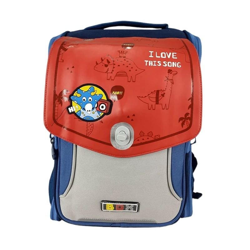 کوله پشتی بچگانه رنگی مدل باکس BOX کد 01 (پس کرایه)