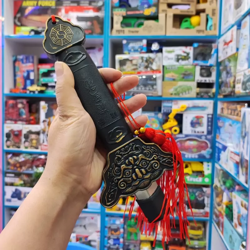 اسباب بازی شمشیر استیل تاشو با سر پلاستیکی