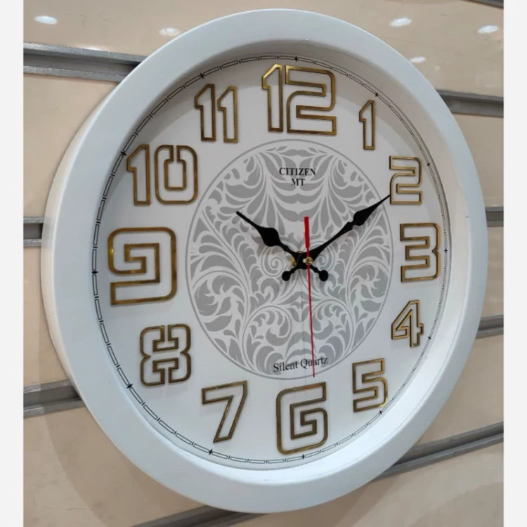 ساعت دیواری دارای رنگ بندی کاملا بی صدا سایز 37 کد 1