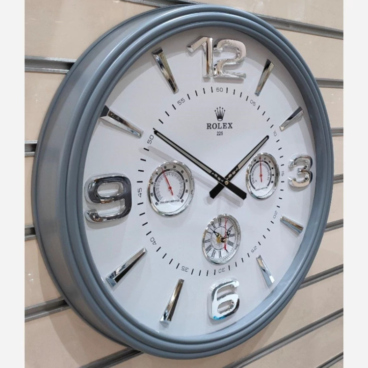 ساعت دیواری 60 سانت دارای دماسنج و رطوبت سنج