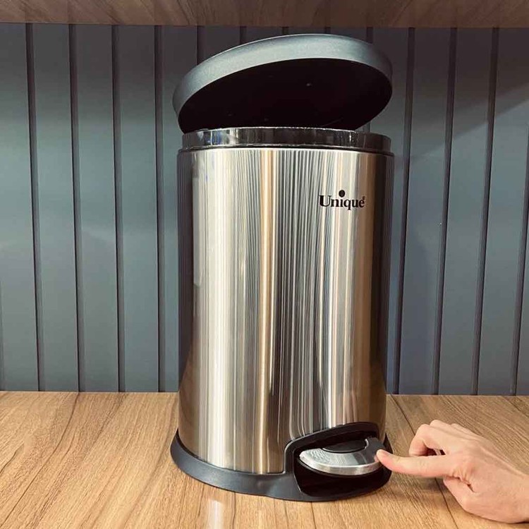 سطل زباله استیل 12لیتری یونیک