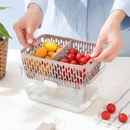 ست باکس میوه و سبزیجات نیکا بسته 3 عددی هوم کت