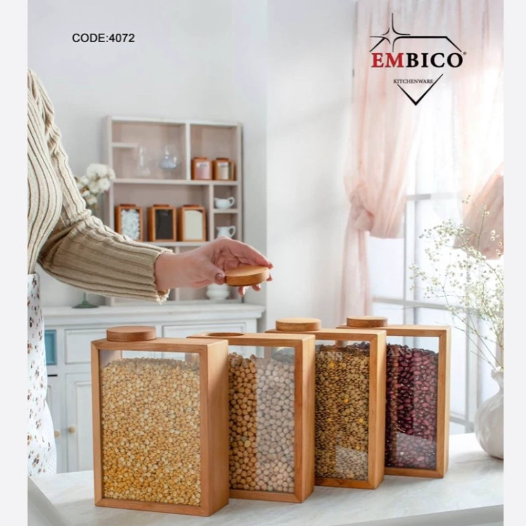 جا حبوباتی چوب شیشه امبیکو 4072(Embico )