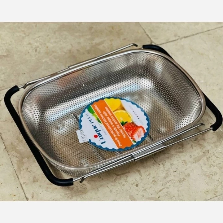 سبد سینک کشویی (آبکش) استیل ضد زنگ تا 50 سانت