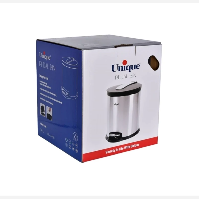 سطل زباله استیل یونیک مدل 2450 سایز14 لیتری