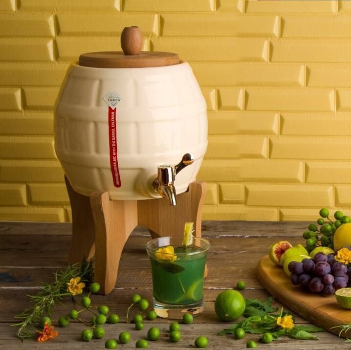 کلمن سرامیکی با استند چوب