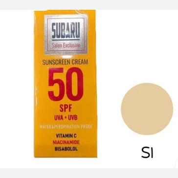 ضد آفتاب رنگی سوبارو S1 با حجم 50 میلی لیتری