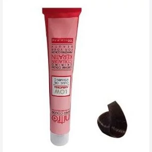 رنگ مو نیترو Keratine شماره 3.65 حجم 100 میلی لیتر رنگ قهوه ای تنباکویی تیره