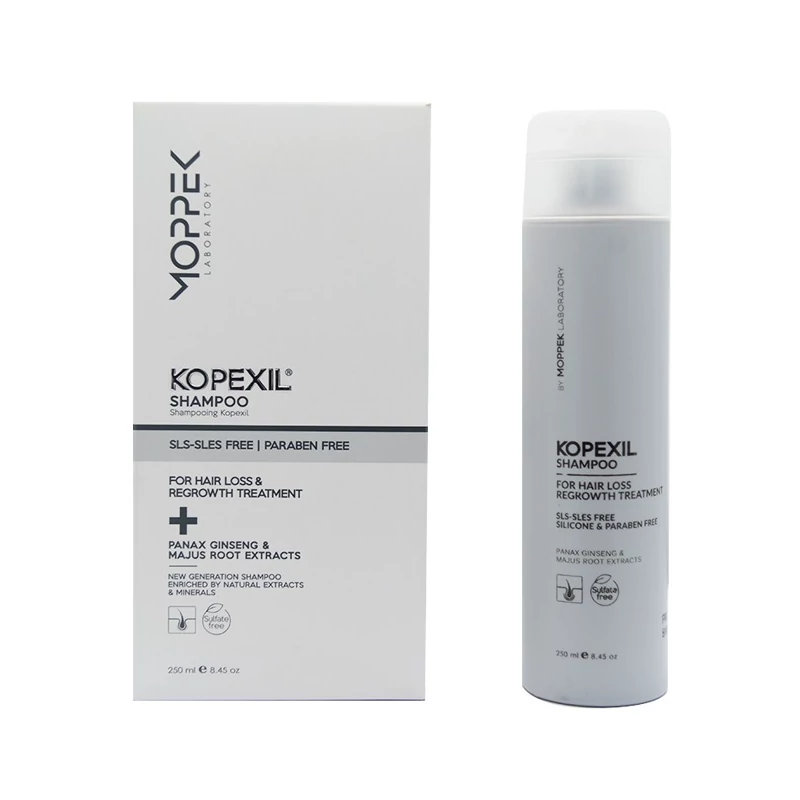شامپو مو موپک KOPEXIL تقویت کننده و ضد ریزش حجم 250 میلی لیتر