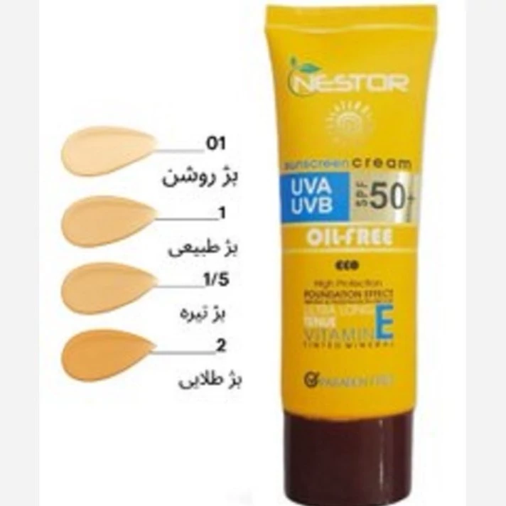 کرم ضد آفتاب نستور پوست چرب 01 حجم 50 میلی لیتر
