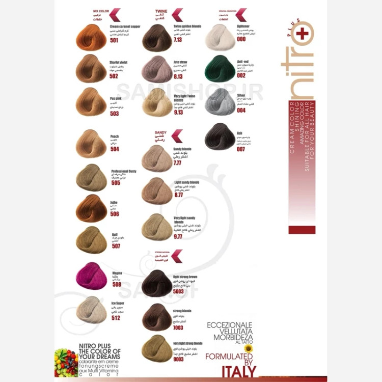 رنگ مو نیترو سری Keratine شماره 9003 رنگ بلوند خیلی روشن