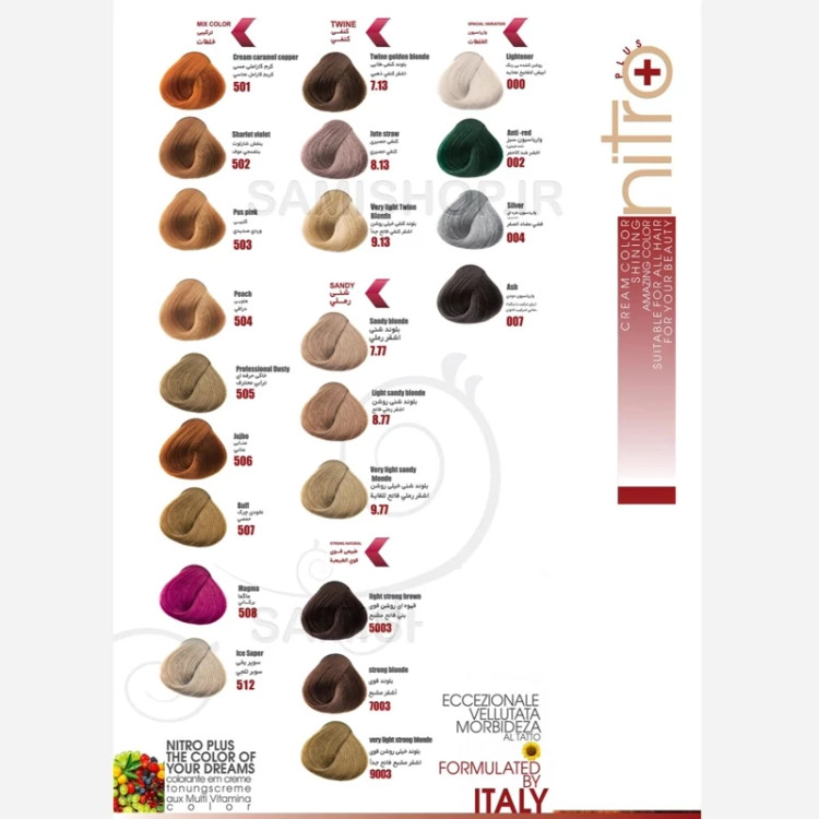 رنگ مو نیترو سری Keratine شماره 8.1 حجم 100 میلی لیتر رنگ بلوند خاکستری روشن