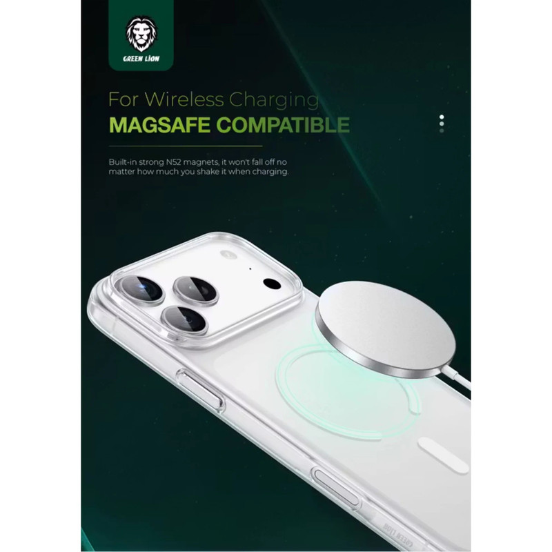 کاور گرین لاین مدل Matte Magsafe X مناسب برای گوشی موبایل اپل iPhone 17 Pro Max