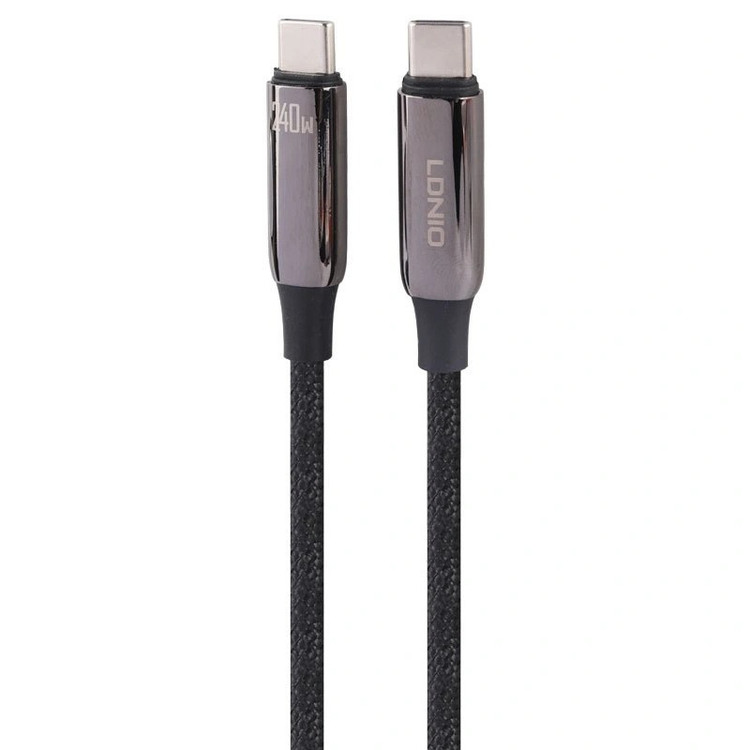 کابل تبدیل USB-C به USB-C الدینیو مدل LC921C 240W طول 1 متر