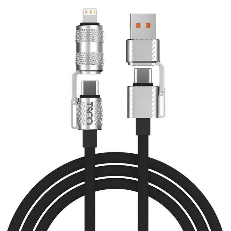 کابل تبدیل USB/USB-C به لایتنینگ/USB-C تسکو مدل GCA 240W طول 1.2 متر