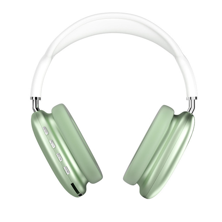 هدفون بلوتوثی مدل Airpods Max P9 بدون نویز کنسلینگ، درگاه شارژ USB Type-C، دارای میکروفون با کیفیت 105 دسیبل، مقاوم در برابر رطوبت و عرق