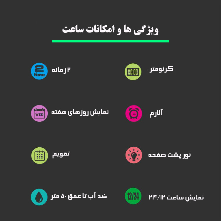 ساعت مچی دیجیتال مردانه اسکمی مدل 1657 BK