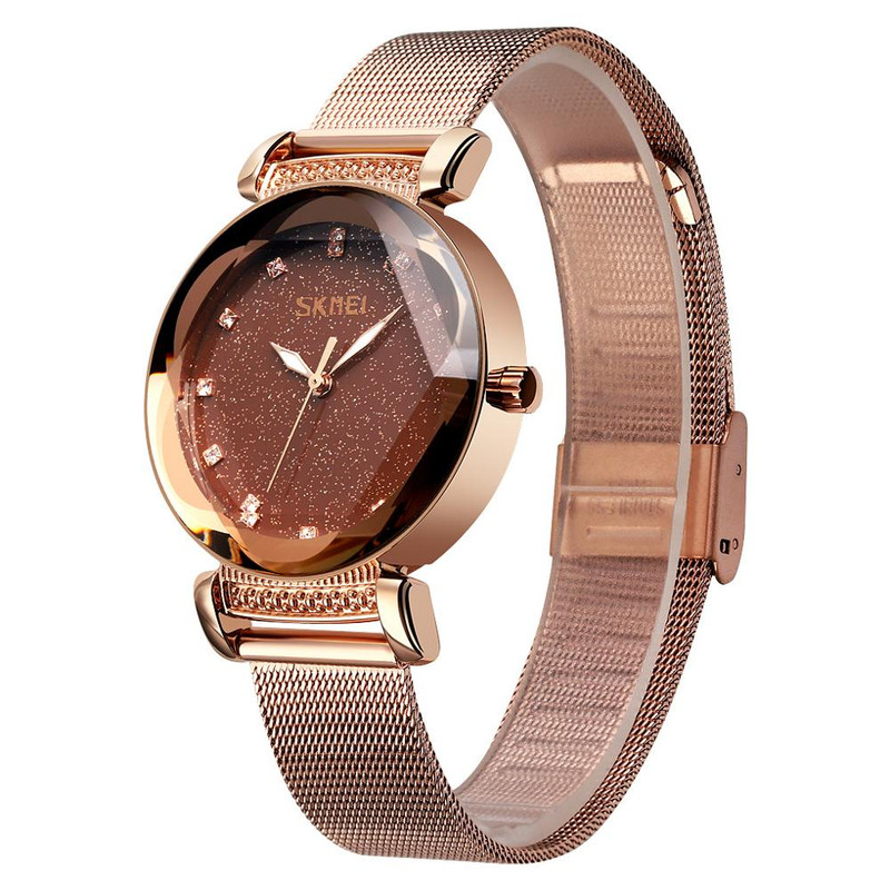 ساعت مچی عقربه ای زنانه اسکمی مدل 9188brown