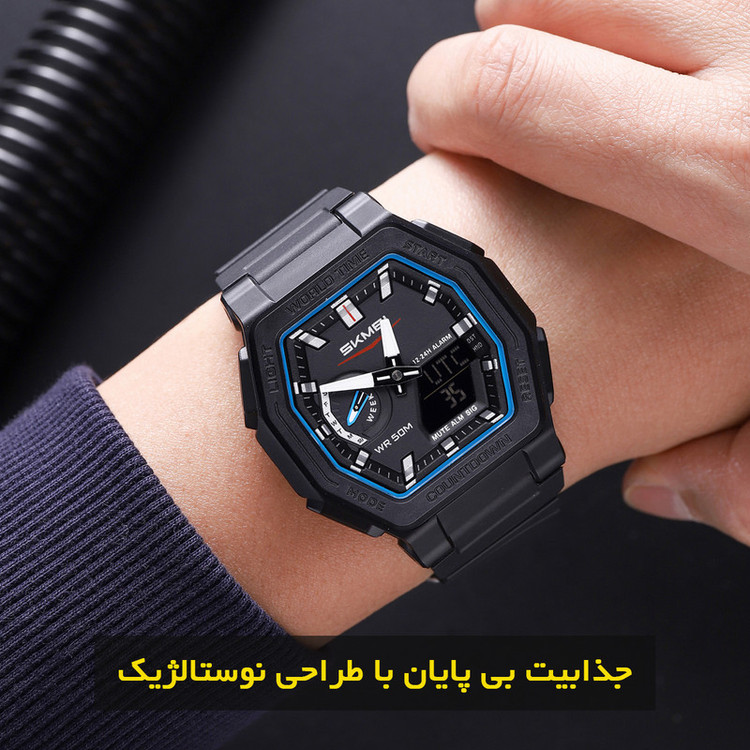 ساعت مچی دیجیتال مردانه اسکمی مدل 2438BU