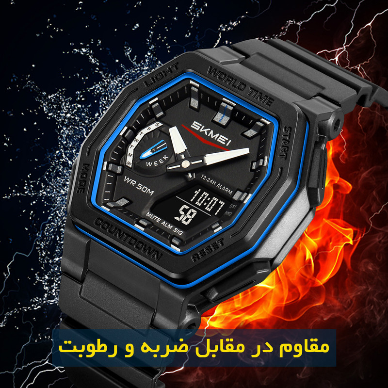ساعت مچی دیجیتال مردانه اسکمی مدل 2438BU