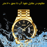 ساعت مچی عقربهای کوارتز مردانه اسکمی مدل 9069GDBK به همراه دستبند