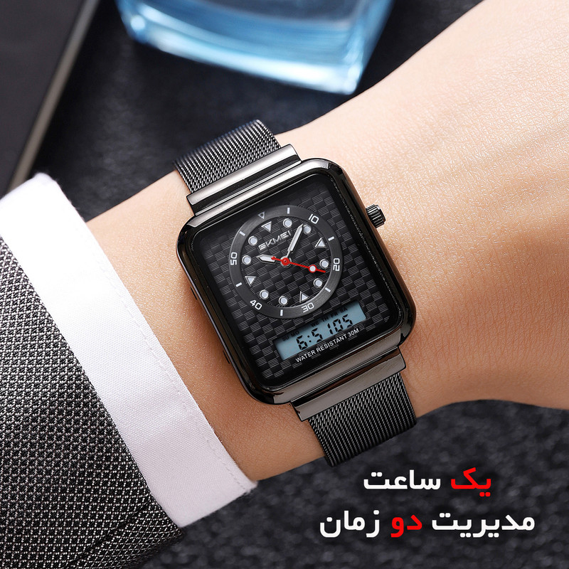 ساعت مچی دیجیتال مردانه اسکمی مدل 2466 BK