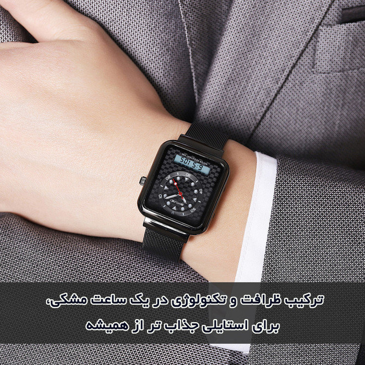 ساعت مچی دیجیتال مردانه اسکمی مدل 2466 BK