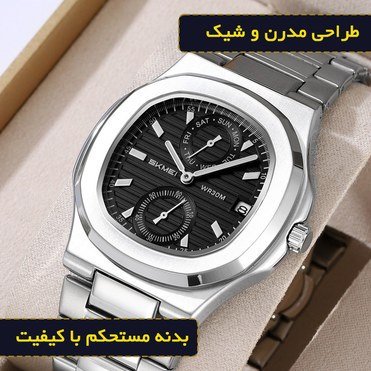 ساعت مچی عقربهای کوارتز مردانه اسکمی مدل 2423 SIBK