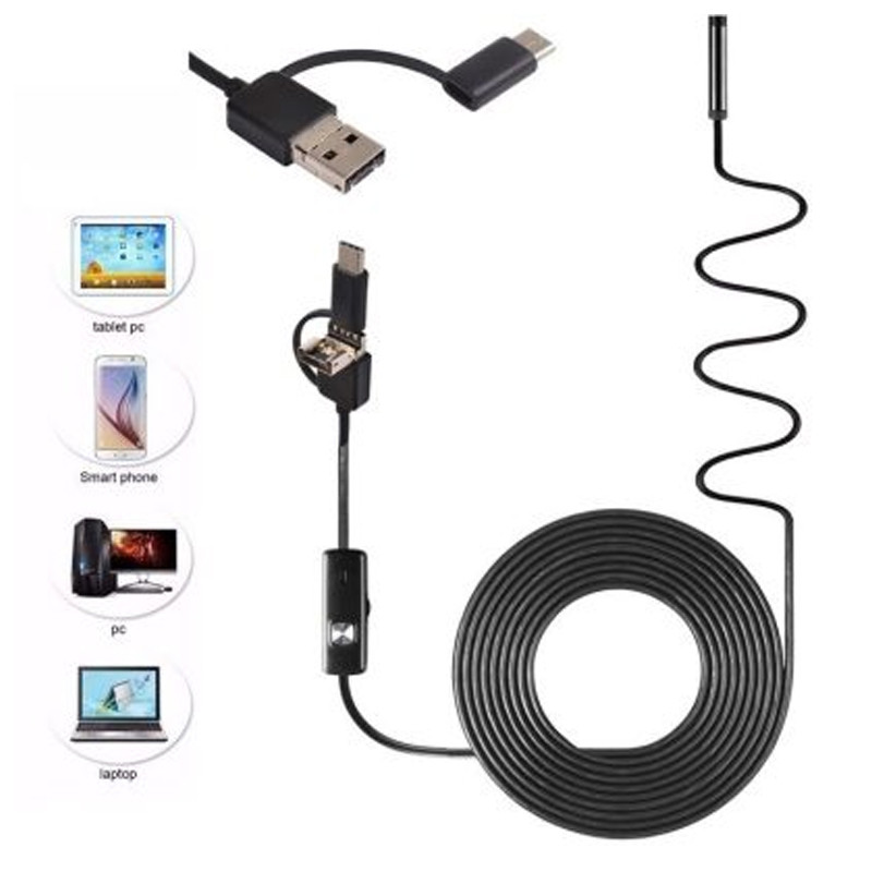دوربین آندوسکوپی مدل شلنگی Hard Wire Waterproof کد 5M