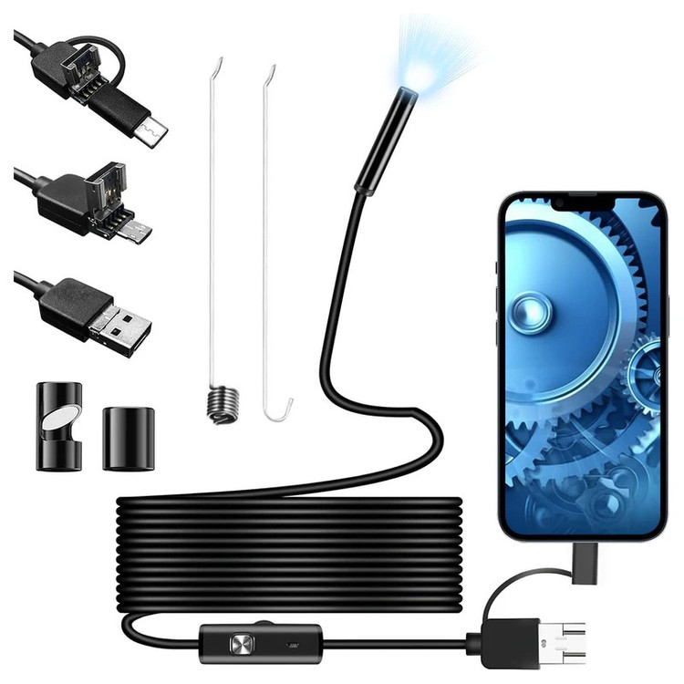 دوربین آندوسکوپی مدل شلنگی Hard Wire Waterproof کد 5M
