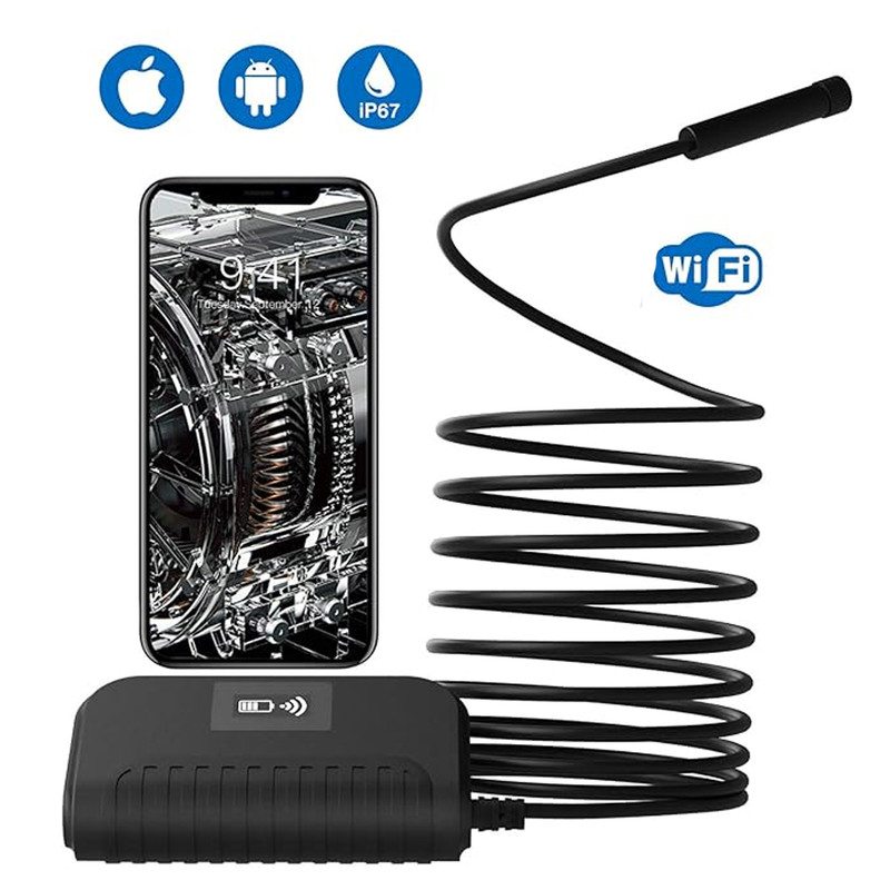 دوربین شلنگی مدل اتوفوکوس فنری منعطف 10M WIFI HD NEW