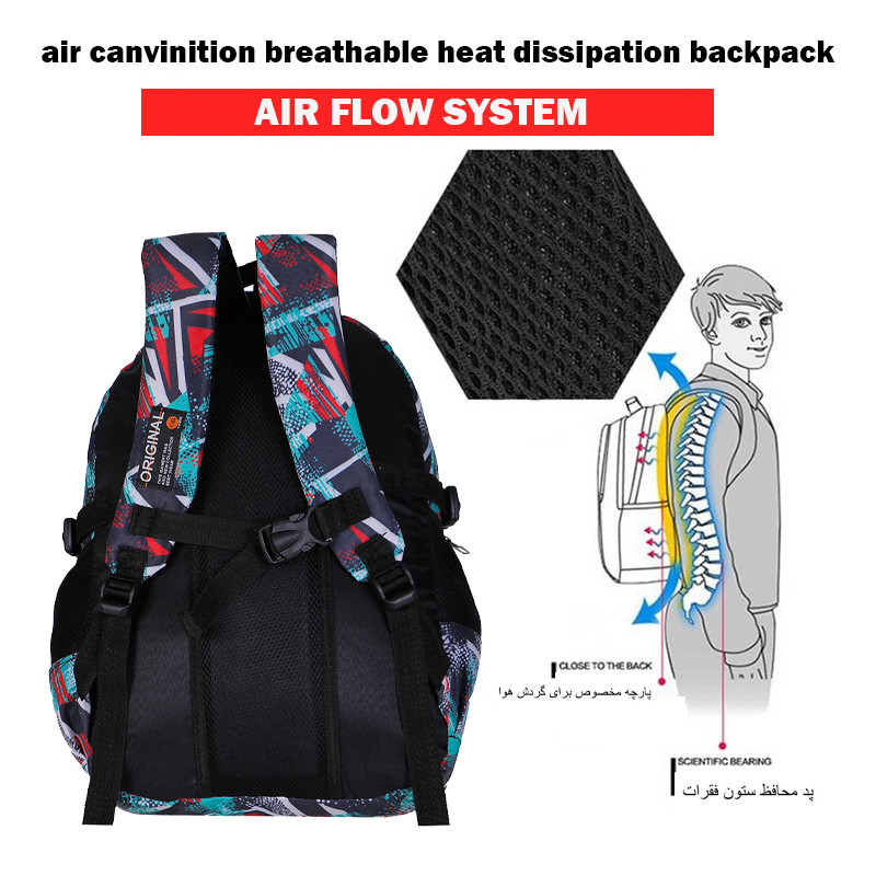 کوله پشتی توریث مدل BL-8000 به همراه جامدادی
