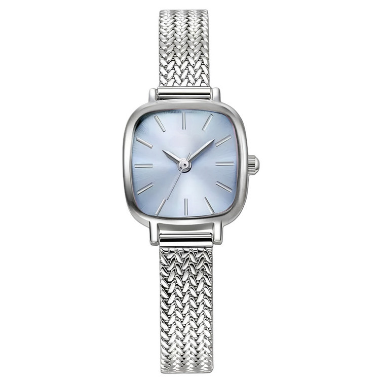 ساعت مچی عقربهای کوارتز زنانه مدل مینیمال کلاسیک بند حصیری کد ۳