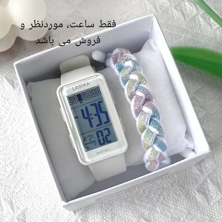 ساعت مچی دیجیتال لاسیکا مدل کوارتز بند پیو کرنومتر دار کد ۸