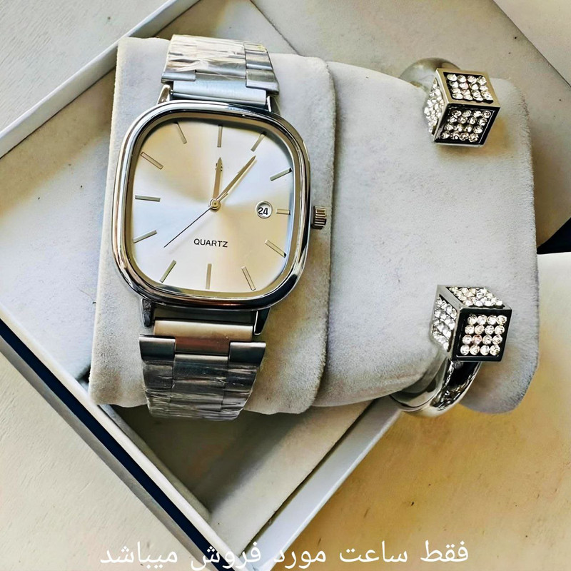 ساعت مچی عقربه ای مدل کلاسیک بند آجری کد NS