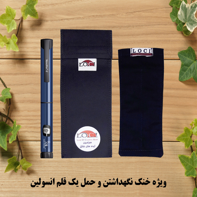 کیف خنک نگهدارنده انسولین لوک آی مدل 1 قلم کد 00 مجموعه 2 عددی