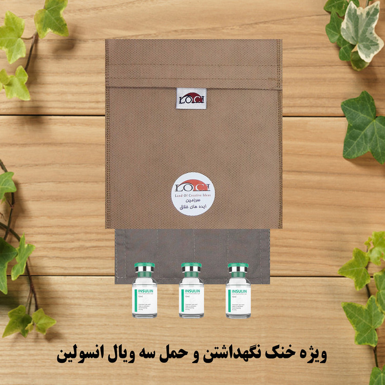 کیف خنک نگهدارنده انسولین لوک آی مدل 3 ویال کد 00 مجموعه 2 عددی