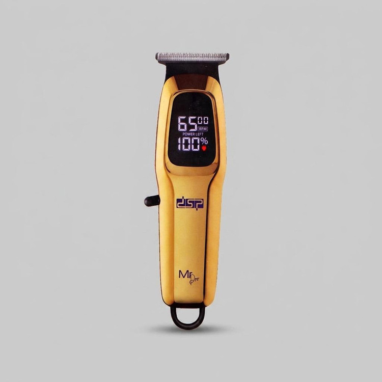 ماشین اصلاح موی صورت و بدن دی اس پی مدل CORDLESS SUPER، صفر زن، تیغه تیتانیوم پیشرفته، اصلاح به صورت تریم، باتری قابل شارژ با شارژ سریع، همراه با 3 شانه، کابل شارژ USB، برس تمیزکننده و روغن