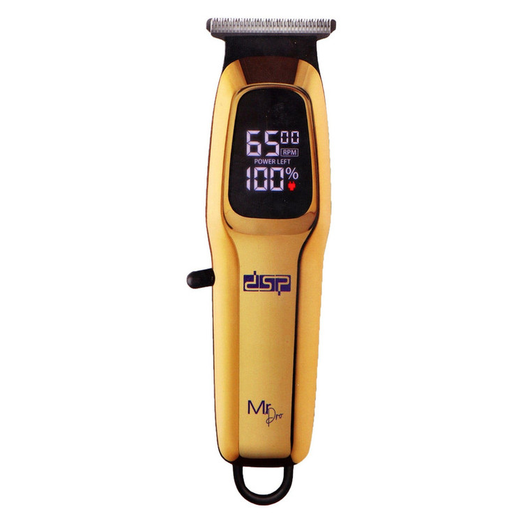 ماشین اصلاح موی صورت و بدن دی اس پی مدل CORDLESS SUPER، صفر زن، تیغه تیتانیوم پیشرفته، اصلاح به صورت تریم، باتری قابل شارژ با شارژ سریع، همراه با 3 شانه، کابل شارژ USB، برس تمیزکننده و روغن