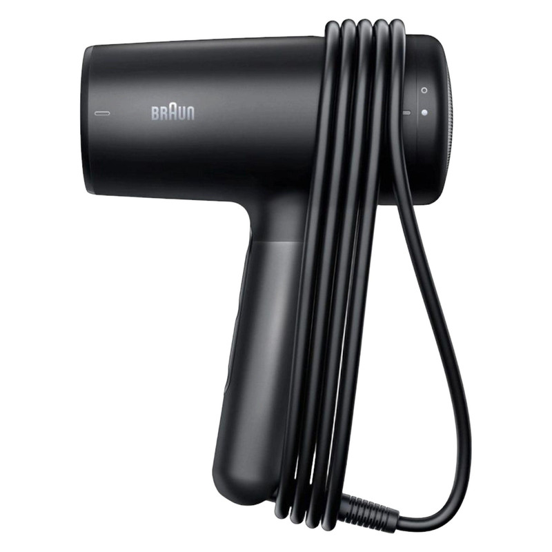سشوار حرفهای 2100 وات براون مدل HD425، موتور DC، وزن 500 گرم، دارای سری دیسپانسر، متمرکزکننده باریک با ویژگی فرکنندگی، صافکنندگی، حجمدهندگی، با قابلیت تنظیم دما