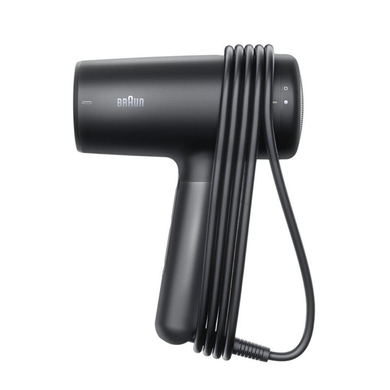 سشوار حرفهای 2100 وات براون مدل HD425، موتور DC، وزن 500 گرم، دارای سری دیسپانسر، متمرکزکننده باریک با ویژگی فرکنندگی، صافکنندگی، حجمدهندگی، با قابلیت تنظیم دما