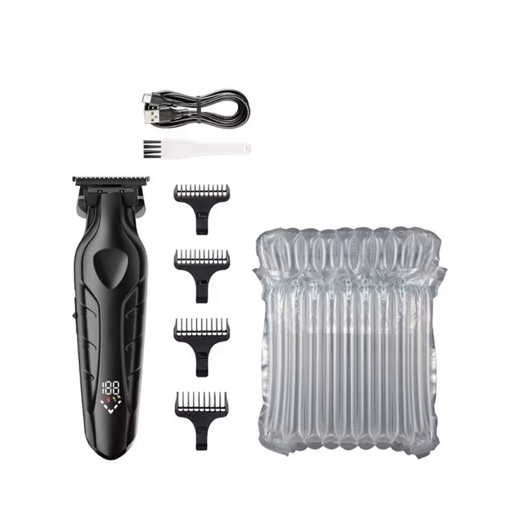 ماشین اصلاح موی سر و صورت کیمی مدل KM-2269 با تیغه کربن استیل، موتور 7000 دور در دقیقه، باتری 2000 میلیآمپر ساعت، نمایشگر شارژ و طراحی ارگونومیک