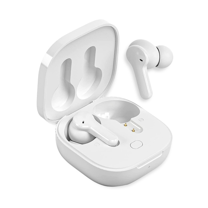 هدفون بلوتوثی کیو سی وای مدل T13 TWS با نویز کنسلینگ میکروفون (ENC)، درگاه شارژ USB Type-C، دارای میکروفون دوگانه، دارای قابلیت جداسازی صدا، مقاوم در برابر رطوبت و عرق