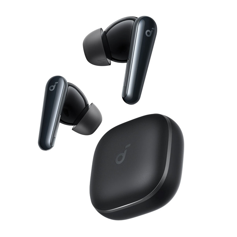 هدفون بلوتوثی انکر مدل Soundcore Liberty 5 با نویز کنسلینگ فعال (ANC)، درگاه شارژ USB Type-C، تا 30 ساعت زمان پخش موسیقی، دارای سنسور نوری داخل گوش و مقاوم در برابر رطوبت و عرق